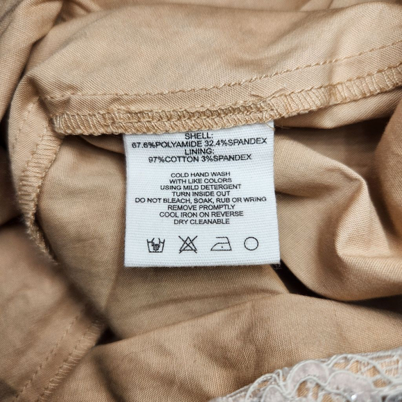 Rumored Lover Boy Cream Sparkle Lace Mini Dress - Picture 13 of 14